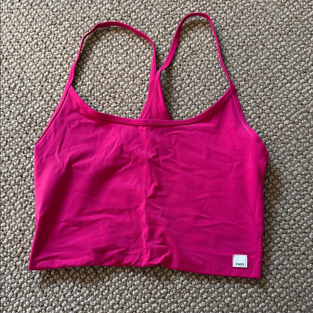 Vuori Fuchsia crop top